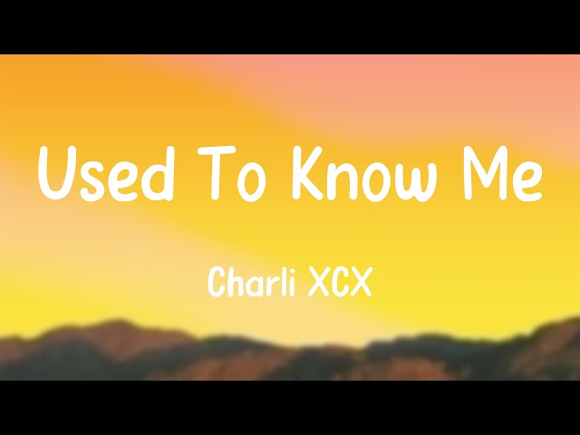 Used To Know Me (Tradução em Português) – Charli XCX