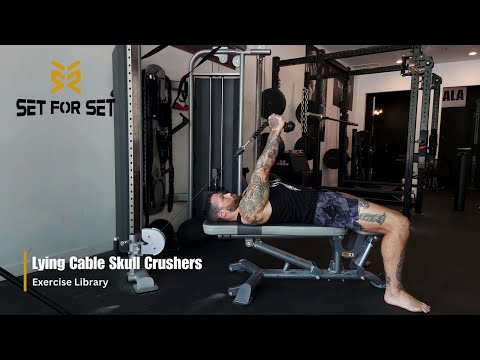 Lying Cable Skull Crushers | SFS Exercise Library