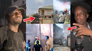 SAD! WAREHOUSE Destr0yed By F!re At Spintex; Eyewitness Bash Fire Service - FULL STORY