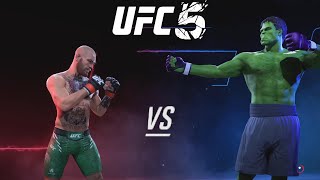 Conor McGregor vs Hulk - CPU vs CPU - UFC 5
