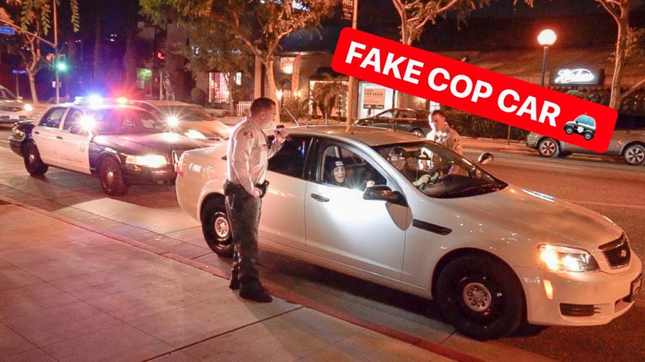 WHEN COPS PULL OVER COPS! *ALEX CHOI FAKE POLICE CAR*