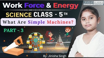 Work, Force & Energy | Simple machine Explained in Simple Way | Part-3 | NSO | By Jinisha Singh