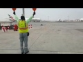 BOEING 777-3 EMIRATES AIRCRAFT MARSHALLING