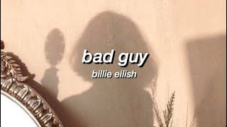 bad guy - billie eilish | lyrics