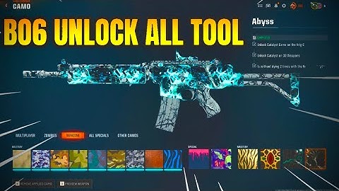 BLACK OPS 6 UNLOCK ALL TOOL! OPERATORS, MASTERY CAMOS, GOBBLEGUMS, EMBLEMS & MORE!