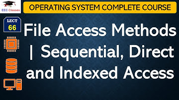 L66: File Access Methods | Sequential, Direct and Indexed Access | Operating System