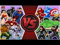 Justice league vs avengers total war marvel vs dc animation