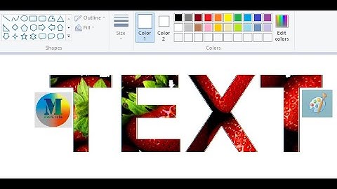#How to || put an Image into Beautiful #Text Tutorial in MS Paint || #MS Paint 2022 #M Edits Info.