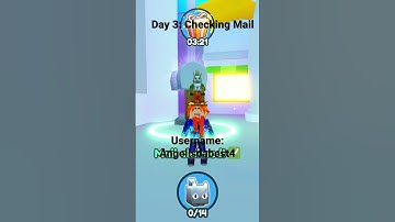 Day 3: Checking Mail Pet Sim X #roblox #petsimx #shorts