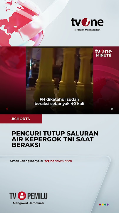 Download lagu Aksi Pencuri Tutup Saluran Air di Gorontalo Terekam Kamera Warga #shorts #tvone #news