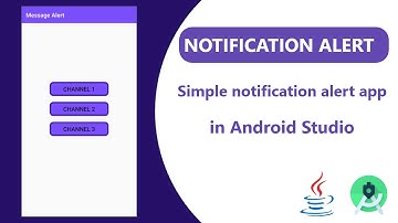 How to build Notification Alert App - Android Studio | Notification Alert  | Android App Development