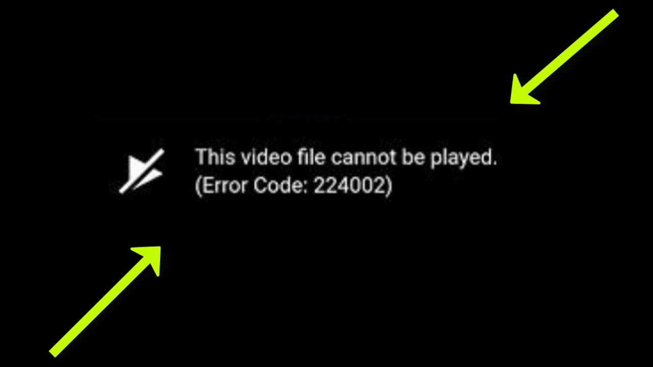 This Video File Cannot Be Played - Error Code 2324004