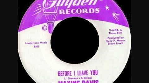 Maxine Davis - Before I Leave You