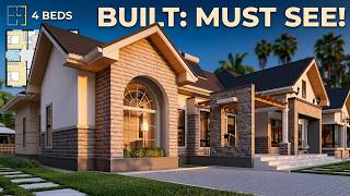 Planning a House? See This 4 Bedroom Bungalow First!