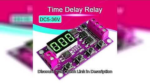 DC5-36V Dual MOS LED Digital Time Delay Relay Trigger Cycle Timer Delay Switch Circuit Board Timing