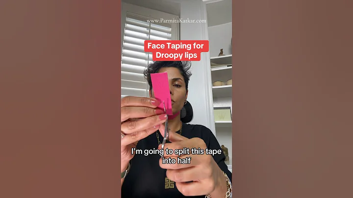 Face taping for droopy lips is a phenomenal wrinkle preventative technique. #facetaping #lipcorners