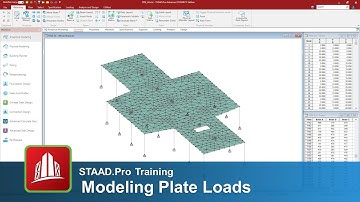 Modeling Plate Loads in the STAAD.Pro Analytical Modeler