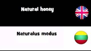 TRANSLATE IN 20 LANGUAGES = Natural honey