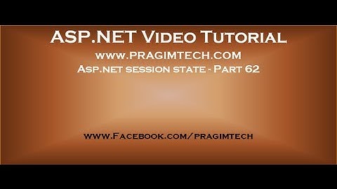 Asp.net session state   Part 62