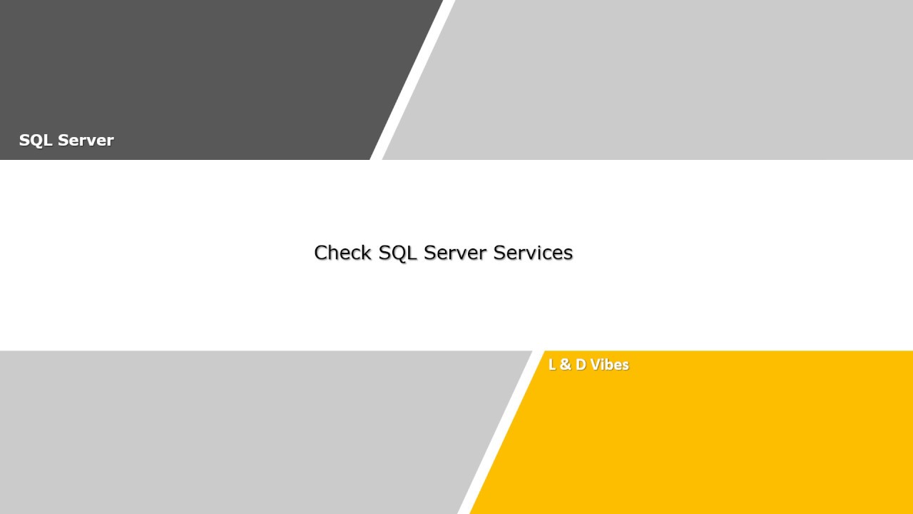 Check SQL Server Services on windows server - YouTube