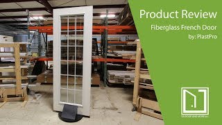 Fiberglass French Door with Full Lite\/ 18 Lite