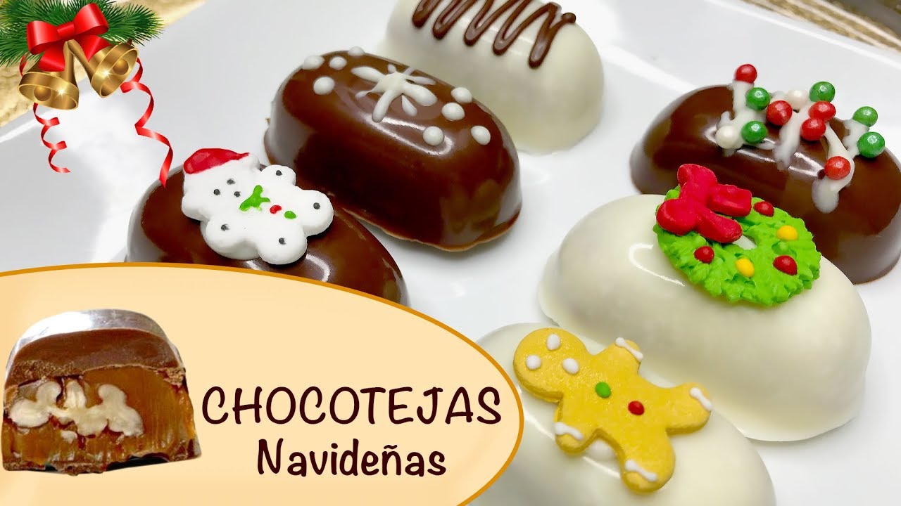 HOW TO MAKE CHOCOTEJAS NAVIDEÑAS | Christmas chocolates | LUNA MIA - YouTube