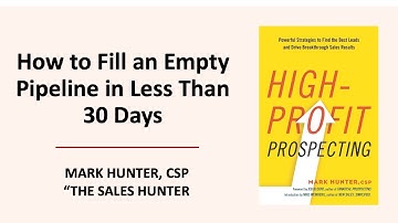 How to Fill Your Sales Pipeline in Less Than 30 Days