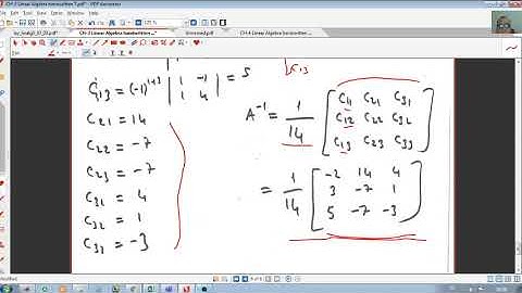 Linear Algebra Section 3.3