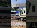【Nゲージ】留置線に停車中の221系の横を通過するHOT7000系 #shorts 【ユート放送局】