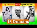 15 Drawing One Video //My Artwork Speed Drawing