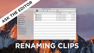 Renaming Clips for Better Media Management