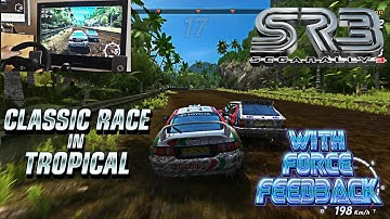 Sega Rally 3   Classic Race in Tropical with FFB Wheel live cam (TeknoParrot 1.64)