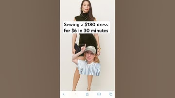 Sewing a $180 for $6 in less than 30 minutes