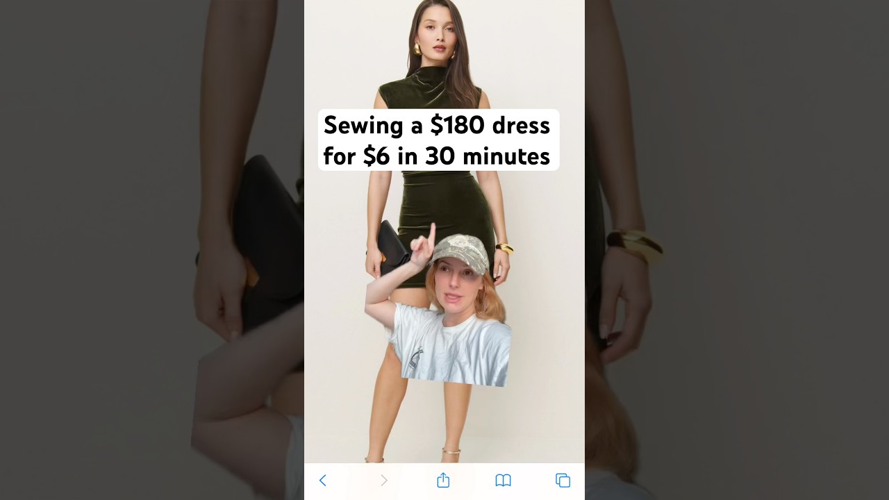 Sewing a $180 for $6 in less than 30 minutes