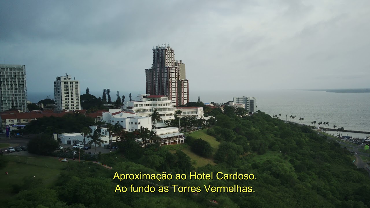 Cidade de Maputo, Hotel Girassol, Relance dos Campos do Ferroviário e Desportivo e Hotel Cardoso