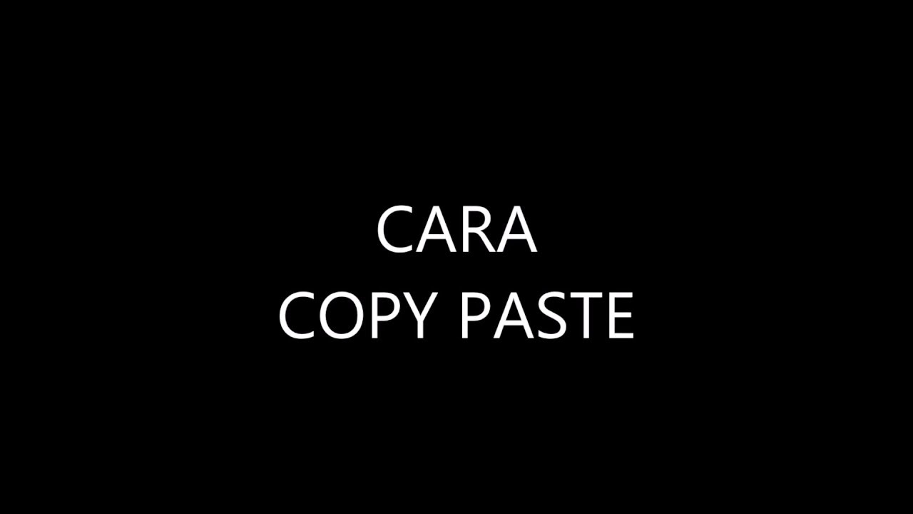 Cara Copy-Paste dan Cut-Paste di Windows 8.1 - YouTube