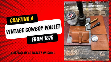 Crafting A Vintage Cowboy Wallet From 1875: Simple DIY Tutorial! #youtubevideo  #history  #diy
