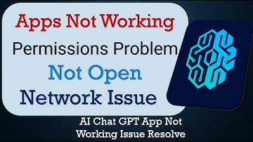 How To Fix AI Chat GPT App not working | Not Open | Space Issue | Network & Permissions Issue