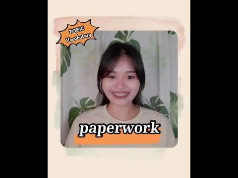 Paperwork | Hal4 TOEIC Vocabulary #shorts