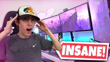 My *NEW* ULTIMATE Gaming/Streaming Setup Tour 🤯 (TRIPLE MONITORS!)