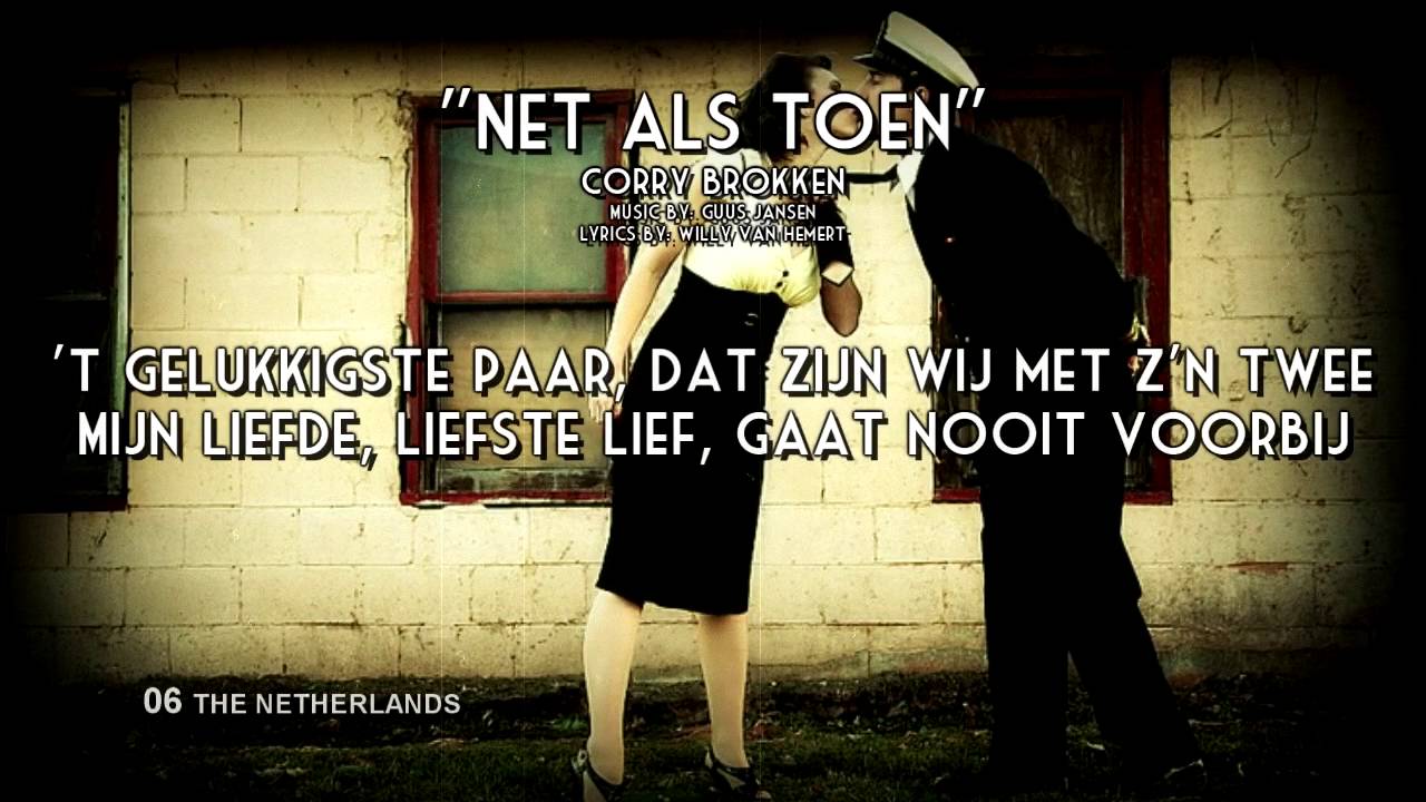 06) The NETHERLANDS "Net Als Toen" - Corry Brokken (Lyrics) [Eurovision