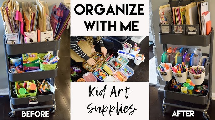 How to Organize Kid Craft Supplies in Small Space 