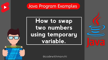 Java Program for swapping of two numbers | Java Tutorial #java #coding #shorts