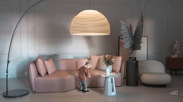 Light Flickering Animation Vray 5 - Classic Living Room