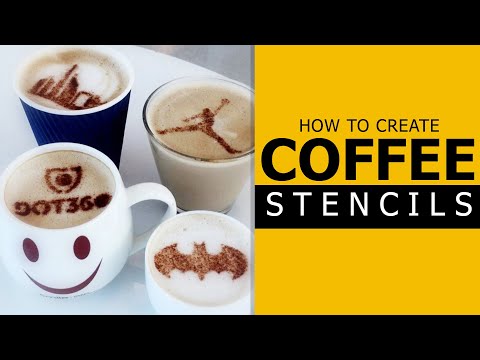 How to make a stencil for cappuccino coffee  DIY Guide to Crafting Your  Own at Home! 