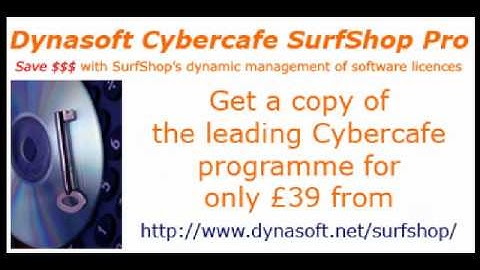 Dynasoft Cybercafe SurfShop - Internet Cafe Software - Intro