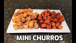 3 Ingredient MINI CHURROS!  How to make MINI CHURROS \/ EASY Churros Recipe | Homemade Food by Tania