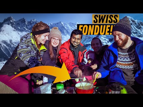 সুইজারল্যান্ডের ঐতিহ্যবাহী খাবার Fondue | Cheese Fondue in the Swiss Alps |  Bangla Travel Vlog - 9