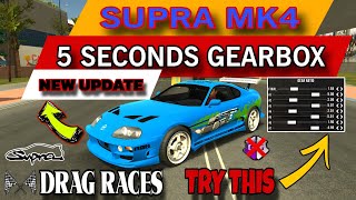 Supra MK4 Best 5 Seconds Gearbox After Update In Car Parking Multiplayer