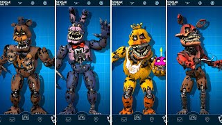 FNAF AR Nightmare Animatronics Jumpscare & Workshop Animations